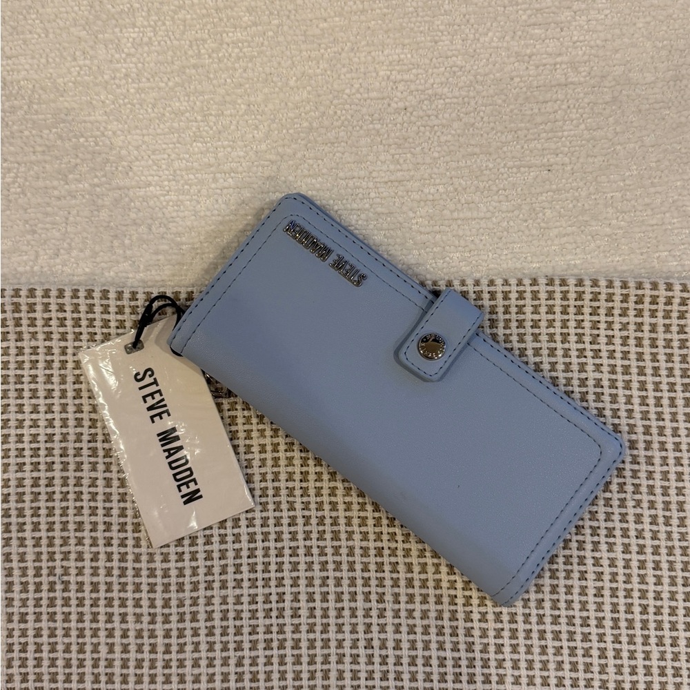 Steve Madden Sky Blue Card Holder